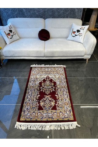 Seccade Dokuma Halı Seccade Püsküllü 80x125 Kahverengi