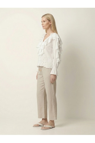 Xint Naturel %100 Keten Oversize Pantolon 201317