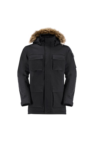 Jack Wolfskin Glacier Canyon Erkek Su Geçirmez Parka Siyah
