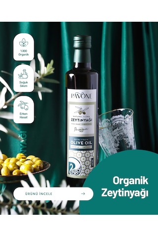 Pavone Erken Hasat Soğuk Sıkım Zeytinyağı 500 ML