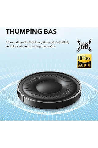 Soundcore Life Q20i Kablosuz Hibrit Nc Bluetooth Kulak Üstü Kulaklık