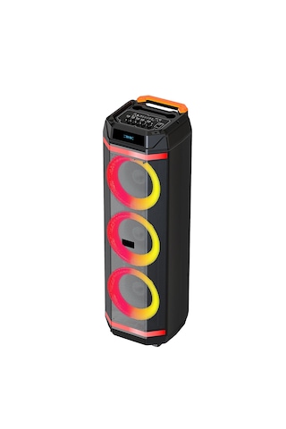 Partybox Mikrofonlu Bluetooth Hoparlör 3 8 Hoparlör, Rgb Işık, Tws Destekli Speaker Ses Sistemi 30 W