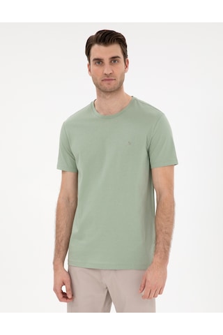 Pierre Cardin Erkek Çağla Tişört Basic 50306980-vr016 Çağla