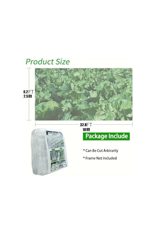 Suofeng 2.5x10 Metre Bahçe Koruma Ağı - Sebze, Meyve Ve Çiçek Bitkileri İçin Koruyucu Örtü Ağı 8ft X 33ft