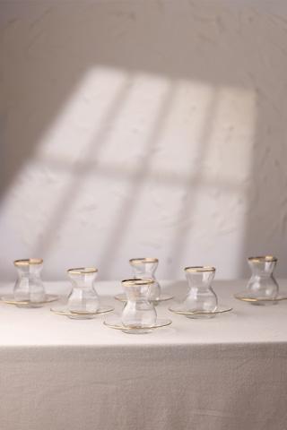 Rakle Astoria Gold 12 Parça Çay Seti 140 Cc Renkli