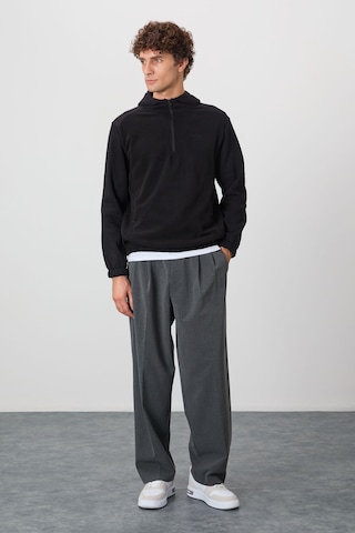 Tommy Life Ruby Siyah Standart Kalıp Polar Erkek Sweatshirt - 88300 Siyah