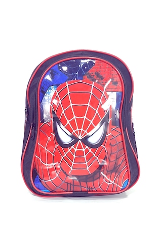 Spiderman Resimli Okul Çantası Beslenme Ve Kalemlik Siyah