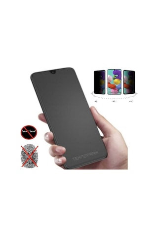 Realme 5i Mat Hayalet Ekran Gizli Privacy Tam Kaplayan Kırılmaz Cam Seramik Nano Ekran Koruyucu