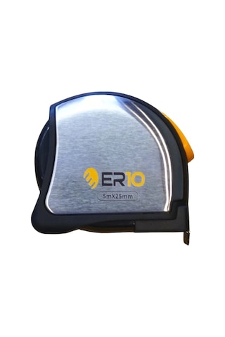Er10 İnox Paslanmaz Çelik Manyetik Şerit Metre 5m X 25mm S92-5025 0-99 M