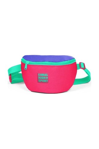 Coral High Sport Neon Mercan Lavanta İki Bölmeli Bel Çantası 22618