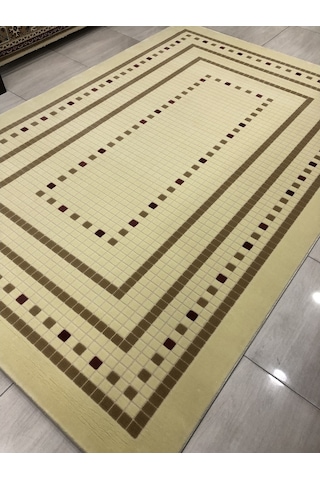 Saray Halı Vizyon 10477 A 200X300 Krem Kahve Vişne Çürüğü 6 M2 !