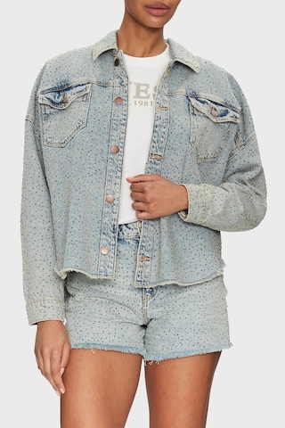 Guess Bayan Kot Ceket W5gn90 D5lq2 Grbg Açık Mavi Açık Mavi