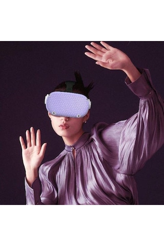 Oculus Meta Quest 2 Mor Silikon Koruyucu Kılıf