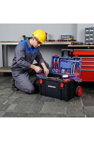 Workpro Wp283032 54lt 56x44,2x50cm Tekerlekli Kilitli Profesyone
