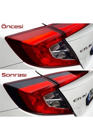 Honda Cıvıc Fc5 Stop Çerçeve Sticker-Kolay Uygulama-Uzun Ömürlü