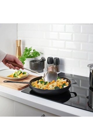 Ikea Slıtstark Paslanmaz Çelik Izgara Spatulası 37 Cm Kahverengi Krom Kahverengi Ve Gümüş