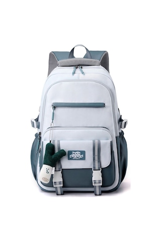 Büyük Kapasiteli Sırt Çantası, Sade Tasarım, Üniversite Kız Öğrencileri Ve İlkokul Öğrencileri İçin Spor Tarzı Omuz Çantası, Kızlar İçin Şık Çift Omuzlu Çanta MAvi Mavi