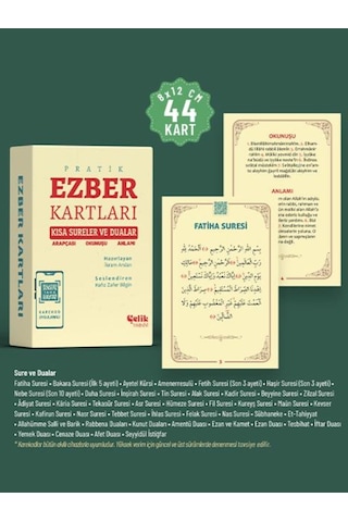 Ezber Kartları Kısa Sureler Ve Dualar Arapçası, Okunuşu Ve Anlamı Ezber Kartları Kısa Sureler Ve Dualar Arapçası, Okunuşu Ve Anlamı