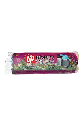 Umut 2 Kat Endüstriyel Jumbo Çöp Torbası Poşeti  Siyah 600 G 20 x 10'lu 80 x 110 CM