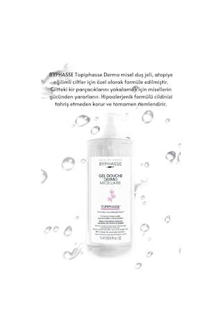 Byphasse Dermo Micellar Topiphasse Atopik Hassas Ve Çok Kuru Ciltler İçin Misel Duş Jeli 1 L