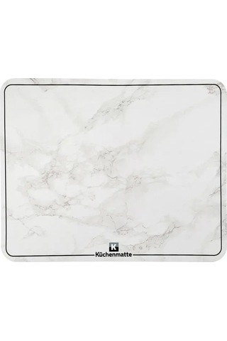 Kuchenmatt Bulaşık Kurutma Matı Emici Mutfak 50 40 331549776 Beyaz Mat