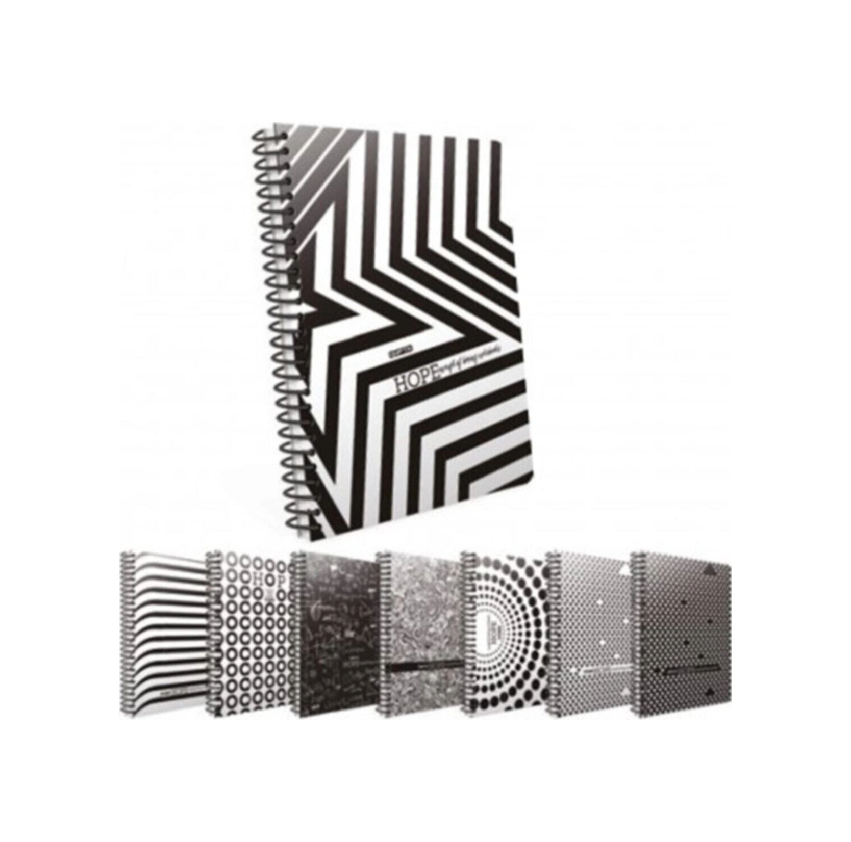 Hope Spiralli Karton Kapak 18.5x26 Cm 80 Yaprak Kareli Defter