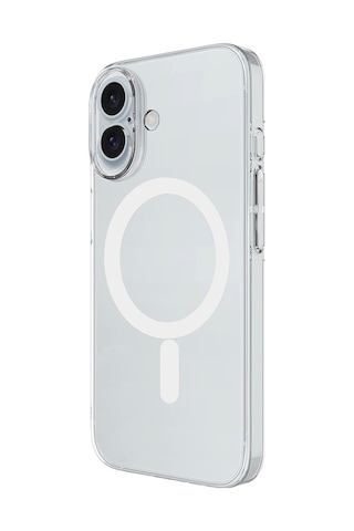 Nourthkiingdom Apple Uyumlu iPhone 17 Kılıf Zore M-safe Şarj Özellikli Şeffaf Kamera Çerçeveli Porto Kapak - Şeffaf Şeffaf