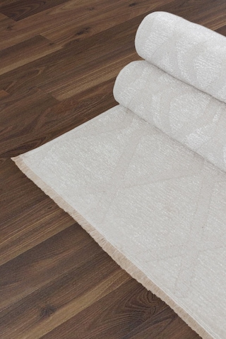 Rodney Vl Yıkanabilir Kaydırmaz Çift Taraf Pamuk Dokuma Beyaz Rix Premium Kalite Kilim Beyaz2