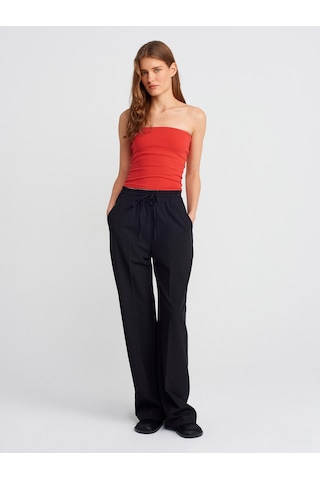 Dilvin 20659 Crop Top-kırmızı Kırmızı