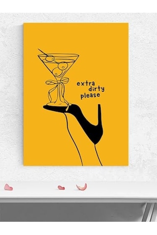 Heel Kirli Topuk Grafik Sanat Mutfak Poster - Afiş - Dekoratif Duvar Poster -