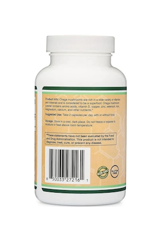 Chaga Mushroom Supplement 1000 Mg 120 Kapsül