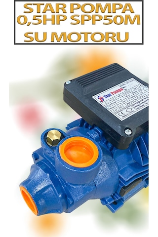 0,37 Kw 0,5 Hp 2900 D/d 2,8 A. Su Motoru 220 V/50 Hz Pompa