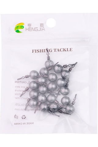 Hengjıa 20 Adet/torba 3.5g Olta Kurşunu Kolye Deniz Balıkçılığı Lua Küresel Döndürme Isırma Kurşunu Balıkçılık Ekipmanı Çok Renkli