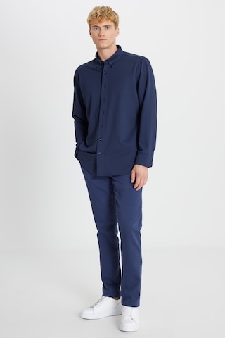 AC&Co / Altınyıldız Classics Erkek Lacı Pamuklu Tailored Slim Fit Dar Kesim Düğmeli Yaka Örme Gömlek Lacı