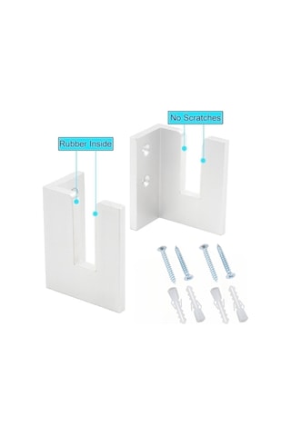 Yx002 1 Çift Dört Tekerlekli Kaykay Duvara Montaj Braketi Siyah