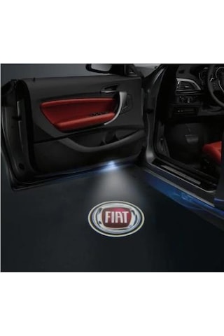 OtoÇizgi Fiat Pilli Yapıştırmalı Kapı Altı Led Hayalet Logo 2 Adet N11.4388 OtoÇizgi