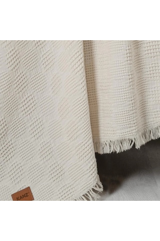 Kanz Bebek Waffle Müslin Nakışlı Pike Knz-021 Ponny Ponny