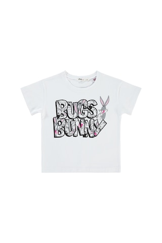 Bugs Bunny Kız Çocuk Tişört 2-5 Yaş Beyaz 18849177724s1 Beyaz