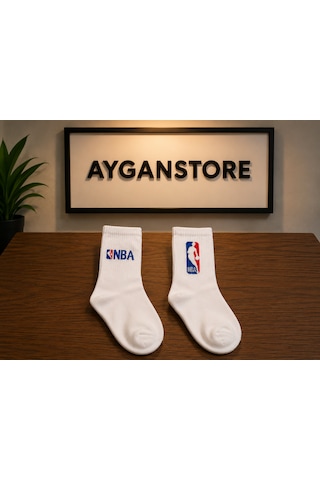 2 Çift En Yeni Nba Model Kolej Spor Tenis Çorap Kombi 2 Adet Beyaz 2 Çift En Yeni Nba Model Kolej Spor Tenis Çorap Kombi 2 Adet Beyaz