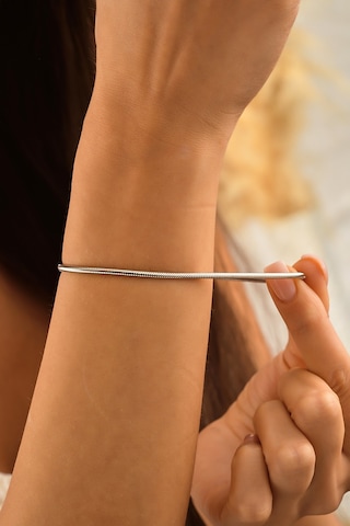 Sefa Gold 14 Ayar Altın İtalyan Esnek Bileklik Beyaz Sarı - Beyaz Altın