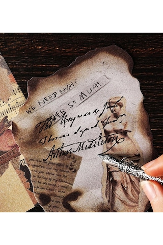 Vintage Tarzı Retro Scrapbook Kağıt Seti 28 Parça Genel