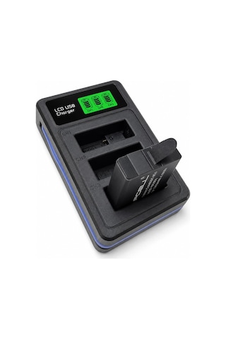 Coverzone 1 Adet Batarya Gopro Hero 5 Hero 6 Hero 7 Hero 8 İle Uyumlu 3 Slot Lcd Ekranlı Usb Batarya Şarj Cihazı Ahdbt-501 Ahdbt-801 Uyumlu Aksiyon Kamera Pil Şarj Ünitesi Go501 Şarj Cihazı Ve Pil