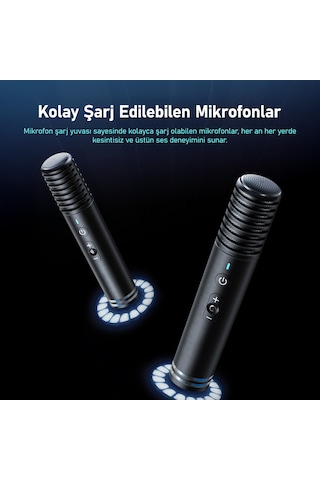 Ikarao Shell S1 280 W Karaoke Bluetooth 5.3 Hoparlör Seti