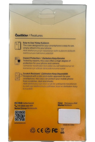 Nettech Apple İphone 16 Pro Uyumlu Nt-n079 Arka Koruma Kılıf - Siyah