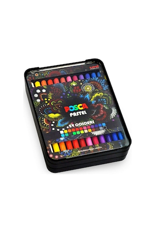 Uni Posca Pastel Boya Kalemi 24'lü Kalem Kutu Set