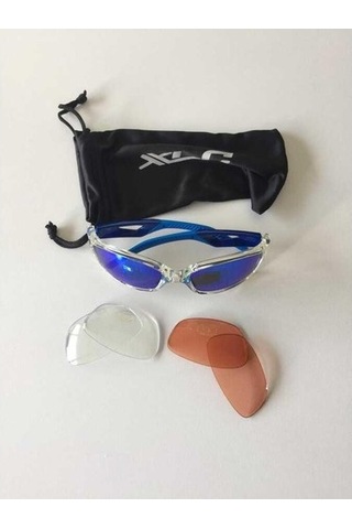 Xlc Saint-Denis SG-C14 Gözlük ( 3 Renkli Cam ) Mavi/gri Çerçeve Mavi