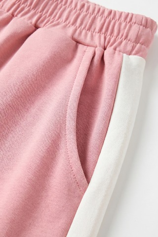 Joy Kids Kız Çocuk Duble Kollu Oversize Delüx Rahat Takım 11-14yaş Beyaz-pembe Beyaz - Pembe