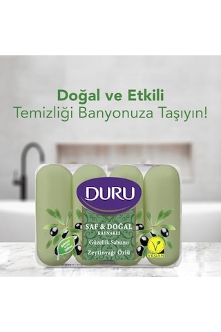 Saf&dogal Zeytinyağlı Sabun, 70 Gramx4