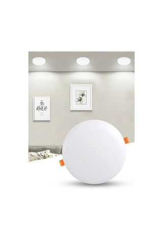 24 Watt Delik Çapı Ayarlanabilir Sıvaaltı 6500k Beyaz Işık Led Panel, Çok Kaliteli Led Spot Lamba Beyaz