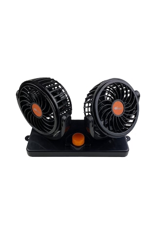 Beyaztuning 12-24 Volt  5Inç Araç Içi Fan Çift Başlıklı Oto Vantilatör